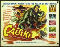 2o015 CALTIKI THE IMMORTAL MONSTER 1/2sh '59 Caltiki - il monstro immortale, cool art of creature!