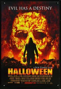 2o850 HALLOWEEN DS advance one-sheet movie poster '07 Rob Zombie's remake of classic horror!