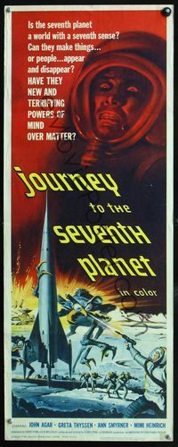 2o174 JOURNEY TO THE SEVENTH PLANET insert '61 they have terryfing powers of mind over matter!