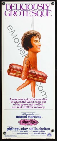 2o231 SHANKS insert '74 William Castle, deliciously grotesque art of French mime Marcel Marceau!