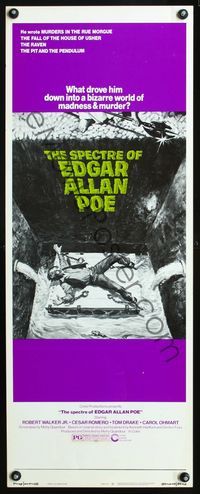 2o234 SPECTRE OF EDGAR ALLAN POE insert '74 what drove him to a bizarre world of madness & murder!