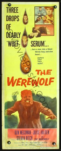 2o266 WEREWOLF insert '56 great wolf-man horror images, it happens before your horrified eyes!