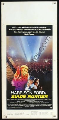 2o480 BLADE RUNNER Italian locandina '82 Ridley Scott sci-fi classic, Harrison Ford, different!