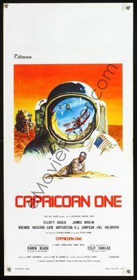 2o484 CAPRICORN ONE Italian locandina movie poster '78 cool completely different astronaut artwork!