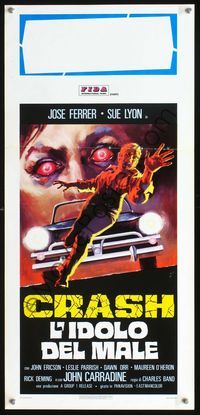 2o487 CRASH Italian locandina movie poster '77 Charles Band, mass of twisted metal!