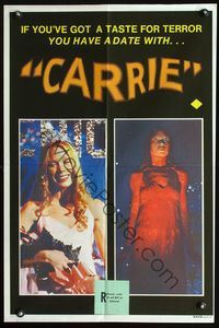 2o310 CARRIE Aust special poster '77 Stephen King, different image of Sissy Spacek after the prom!