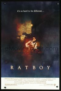 2o896 RATBOY one-sheet movie poster '86 Sondra Locke, C Michael Dudash art!