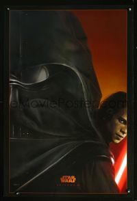 2o904 REVENGE OF THE SITH style A teaser 1sheet '05 Star Wars Episode III, cool Darth Vader image!