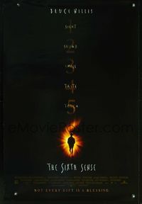 2o912 SIXTH SENSE DS one-sheet movie poster '99 Bruce Willis, Haley Joel Osment, M. Night Shyamalan
