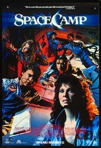2o917 SPACECAMP video 1sheet '86 Lea Thompson, completely different than theatrical poster!