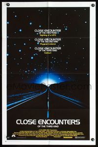 2o770 CLOSE ENCOUNTERS OF THE THIRD KIND special 23x33 poster '77 Steven Spielberg sci-fi classic!