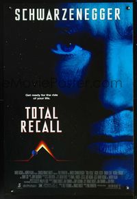 2o944 TOTAL RECALL one-sheet movie poster '90 Paul Verhoeven, Arnold Schwarzenegger, Sharon Stone