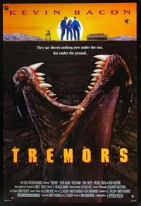 2o948 TREMORS DS one-sheet movie poster '90 Kevin Bacon, Fred Ward, Reba McEntire, sci-fi horror!