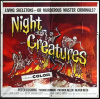2p094 NIGHT CREATURES 6sh '62 Hammer, great different art of skeletons riding skeleton horses!