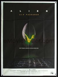 2p193 ALIEN French 1p '79 Ridley Scott outer space sci-fi monster classic, cool hatching egg image!