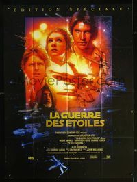 2p080 STAR WARS French one-panel R97 George Lucas sci-fi classic, best artwork by Drew Struzan!