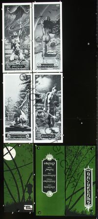 2p319 DAYDREAMS set of 4 signed & numbered 470/500 B&W movie plates '77 fantasy art by Tim Conrad!