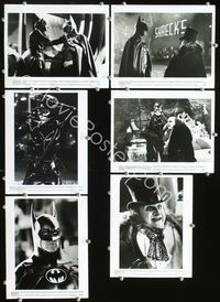 2q442 BATMAN RETURNS 6 8x10 movie stills '92 Michael Keaton, Danny DeVito, Michelle Pfeiffer