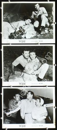 2q565 CYCLOPS 3 8x10 movie stills '57 Bert I. Gordon, Lon Chaney Jr., James Craig, Gloria Talbott