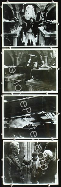 2q540 FEARLESS VAMPIRE KILLERS 4 8x10 stills '67 Roman Polanski driving wooden stake in two scenes!