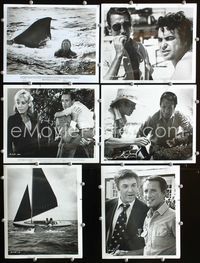 2q459 JAWS 2 6 8x10 movie stills '78 Roy Scheider, Lorraine Gary, girl attacked by shark!