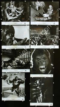 2q373 KING KONG 9 8x10 stills '76 great images of sexy Jessica Lange and giant ape + artwork still!