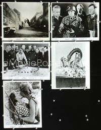 2q513 REPTILICUS 5 8x10 stills '62 includes image of fake monster in city + cool artwork still!