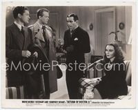 2q326 RETURN OF DOCTOR X 8x10 '39 Wayne Morris & Dennis Morgan talk to vampire Humphrey Bogart!
