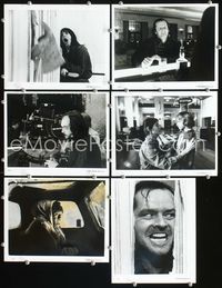 2q472 SHINING 6 8x10 stills '80 Jack Nicholson, Shelley Duvall, plus candid with Stanley Kubrick!
