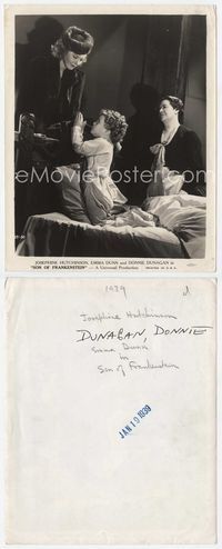 2q328 SON OF FRANKENSTEIN 8x10 '39 fun image of young Donnie Dunagan saying his good night prayers!