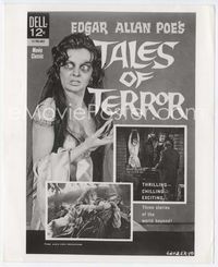 2q333 TALES OF TERROR 8x10 '62 great Dell Comic adaptation book cover image with female monster!