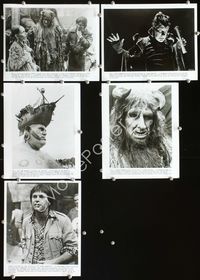 2q519 TIME BANDITS 5 8x10 stills '81 director Terry Gilliam & great images of guys in full makeup!