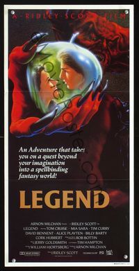 2q184 LEGEND Australian daybill poster '86 Tom Cruise, Mia Sara, Ridley Scott, cool fantasy artwork!