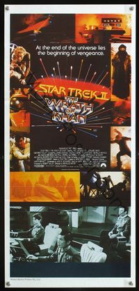2q232 STAR TREK II Australian daybill poster '82 The Wrath of Khan, Leonard Nimoy, William Shatner