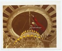 2q295 PHANTOM OF THE OPERA color 8.25x10 still '43 best image of Claude Rains cutting chandelier!