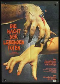 2q096 NIGHT OF THE LIVING DEAD German '68 George Romero zombie classic, completely different image!