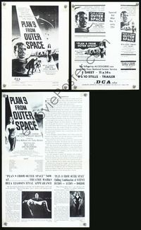 2q020 PLAN 9 FROM OUTER SPACE pressbook '58 Ed Wood's worst movie ever!