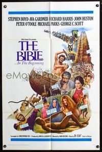2r099 BIBLE 1sheet '67 La Bibbia, John Huston as Noah, Stephen Boyd as Nimrod, Ava Gardner as Sarah