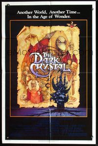 2r187 DARK CRYSTAL one-sheet poster '82 Jim Henson, Frank Oz, cool fantasy art by Richard Amsel!