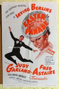 2r235 EASTER PARADE one-sheet movie poster R62 Judy Garland & Fred Astaire, Irving Berlin musical