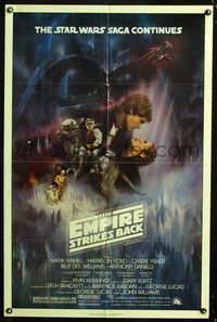 2r242 EMPIRE STRIKES BACK GWTW style 1sheet '80 cool Gone with the Wind style art by Roger Kastel!