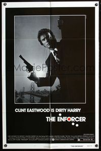 2r246 ENFORCER one-sheet poster '76 photo of Clint Eastwood is Dirty Harry, photo by Bill Gold!