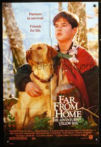 2r257 FAR FROM HOME style A DS one-sheet movie poster '95 great image of boy & his dog!