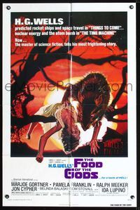 2r278 FOOD OF THE GODS one-sheet '76 artwork of giant rat feasting on dead girl by Drew Struzan!