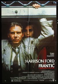 2r284 FRANTIC one-sheet poster '88 directed by Roman Polanski, Harrison Ford & Emmanuelle Seigner!