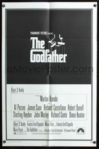 2r312 GODFATHER one-sheet poster '72 Marlon Brando, Al Pacino, Francis Ford Coppola crime classic!