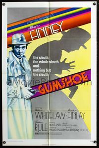 2r327 GUMSHOE one-sheet movie poster '72 cool film noir artwork, Albert Finlay, Billie Whitelaw