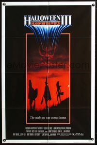 2r335 HALLOWEEN III one-sheet poster '82 Season of the Witch, horror sequel, cool horror image!