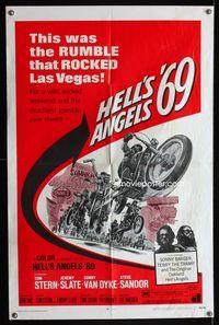 2r365 HELL'S ANGELS '69 one-sheet movie poster '69 biker gang in the rumble that rocked Las Vegas!