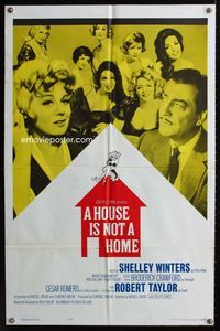 2r410 HOUSE IS NOT A HOME one-sheet poster '64 Shelley Winters, Mickey Shaughnessy, Cesar Romero